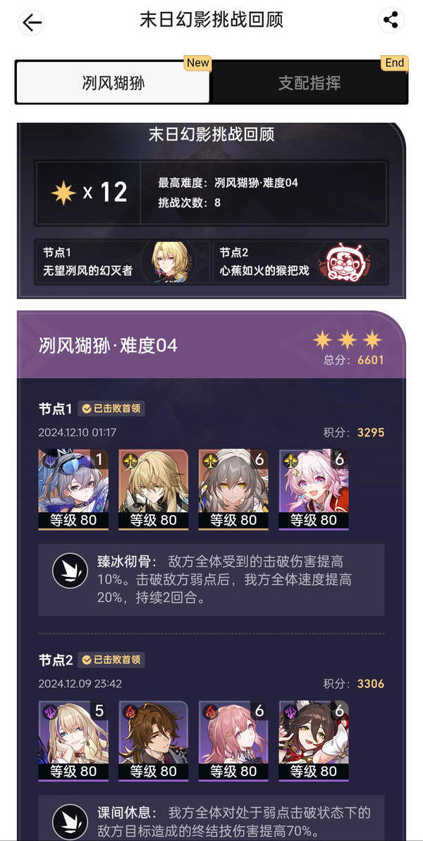 《崩壞星穹鐵道》末日幻影冽風(fēng)猢猻陣容搭配攻略2