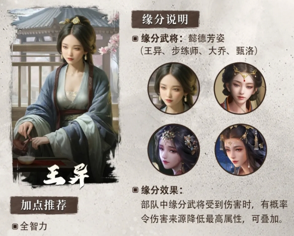 《三國：謀定天下》S6賽季新武將王異介紹一覽
